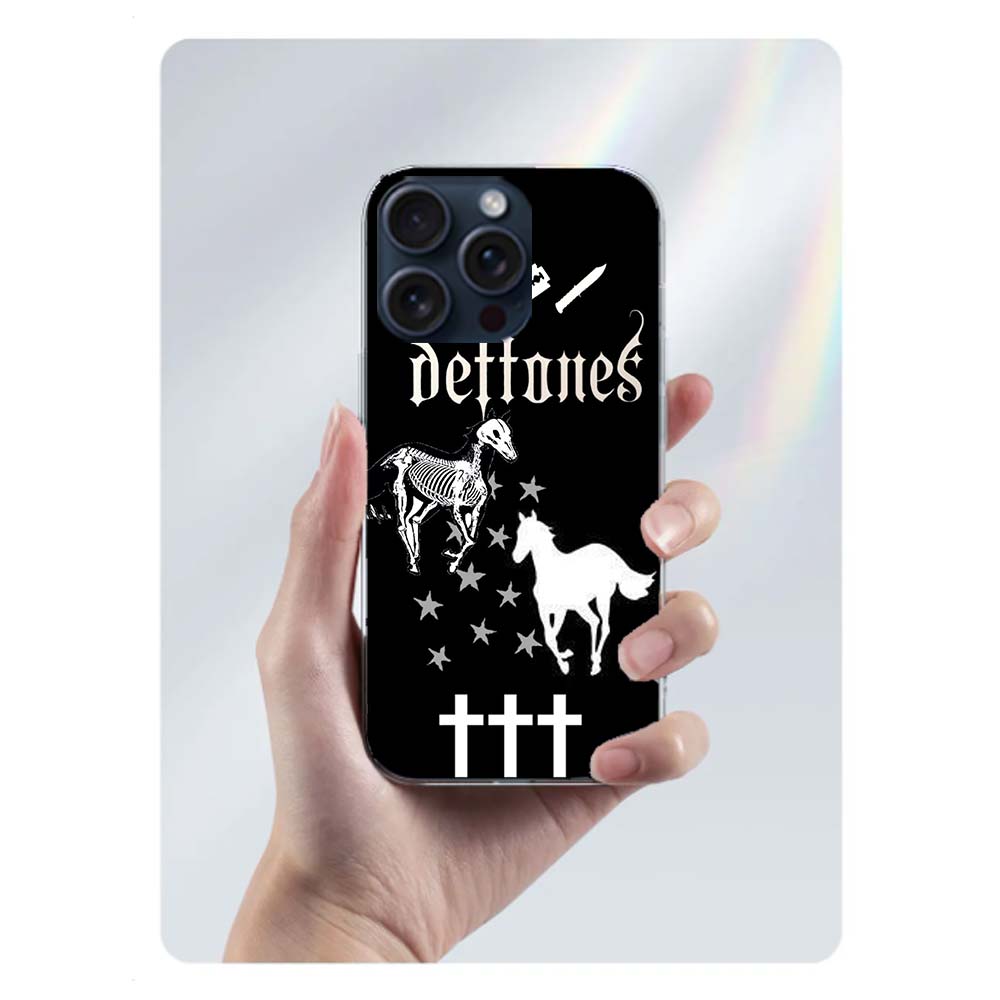 Чехол для телефона Deftones Clear для iPhone 17 Air 16 Pro Max 15 Pro 14 Plus 17E 16E 11 13 12 Mini Чехлы Fundas Cell TPU C