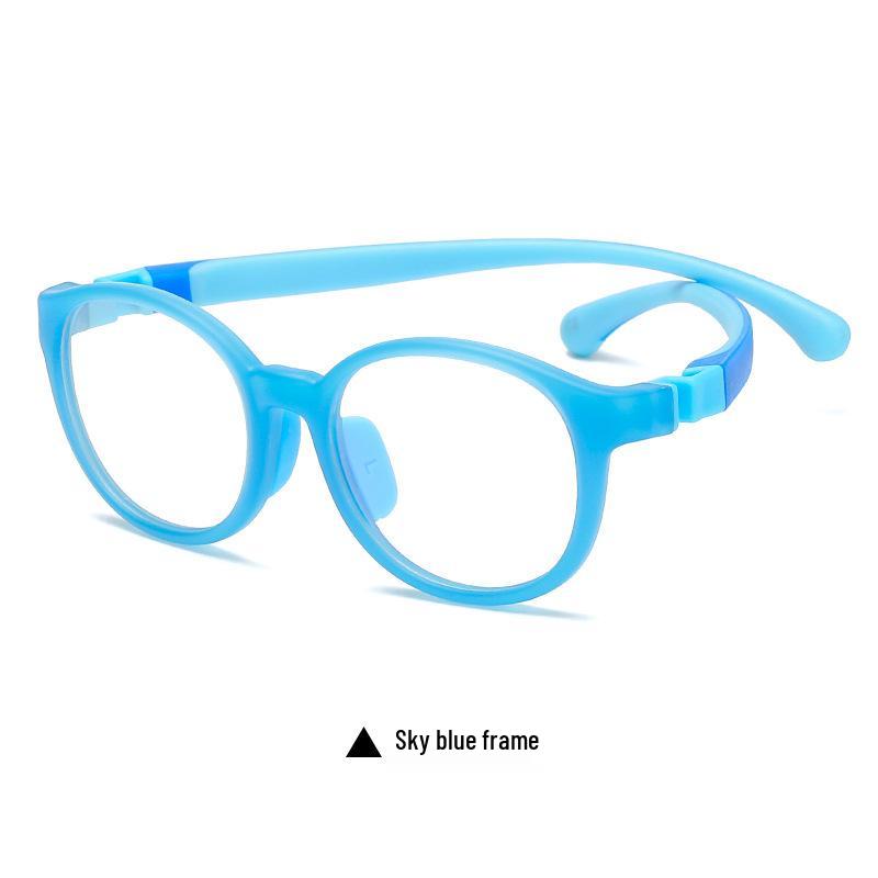Детские силиконовые очки с защитой от скольжения: Модные оправы для очков, блокирующие синий свет 9109