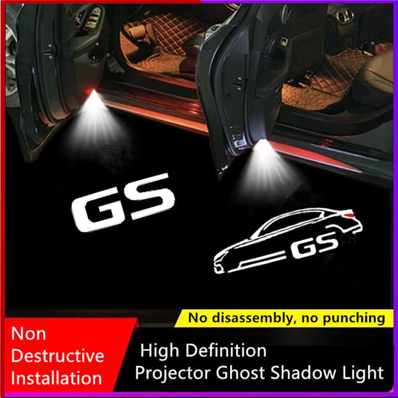 QMV5 2Pcs Led Car Door Welcome Light Warning Light For Lexus GS 300 330 350 430 450 2012 2013 2014-2017 Auto Decorations Accessories