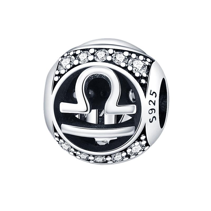 100% Медь 12 Знаков Зодиака Серия Абакус Шармы Бусины Подходят Пан Оригинальные Браслеты DIY Ювелирные Изделия Изысканное Изготовление Подарки