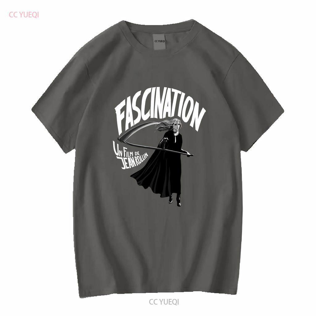 Fascination Jean Rollin Базовая футболка с длинным или коротким рукавом винтажная Стирка уличная мода Унисекс модный принт Растягивающийся