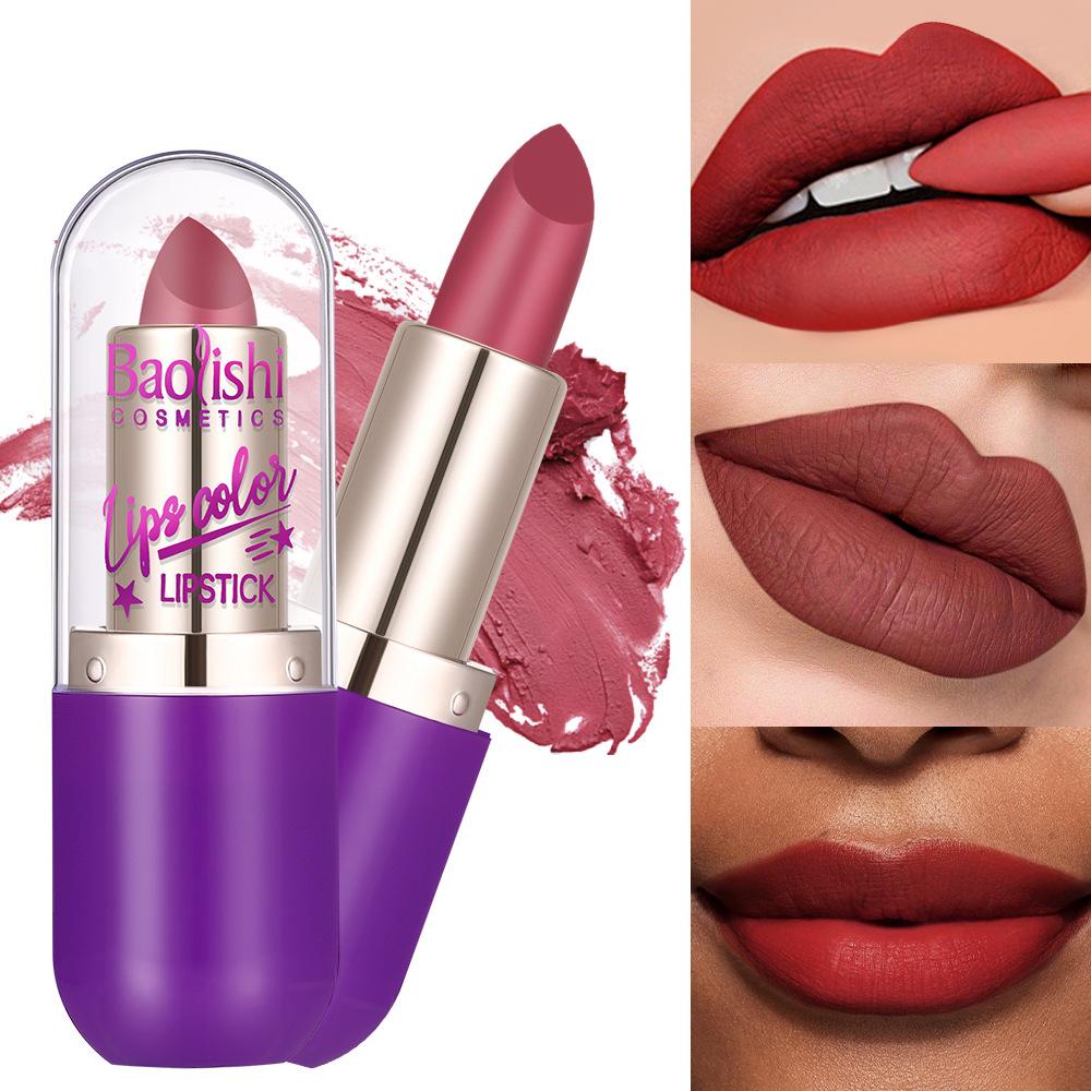 Матовая сексуальная помада Nude Matte, антипригарная, водостойкая, стойкая бархатная помада