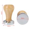 58MM/51MM Coffee Powder Hammer Coffee Supplies Hand Accessories Wood Handle Stainless Steel Coffee Tamper Flat Espresso Tamper