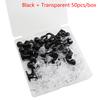 50 шт. Черные прозрачные пластиковые головки Кнопки-крючки Декоративные кнопки Крючок-спинка Кнопки-гвоздики Крючок для пробковой доски