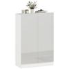 5-Tier Shoe Cabinet for 20 Pairs of Shoes, Adjustable Shelves, for Entryway, Hallway, Wood, White