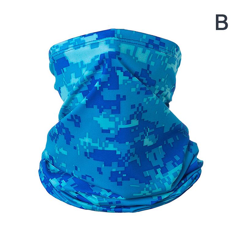 UV Protection Scarf Ice Silk Face Cover Neck Tube Quick-drying Outdoor Fishing Cycling Face Head Wrap Cover Breathable Bandana