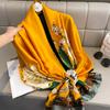 Women Scarf Silk Scarves Spring And Summer Fashion Printing Shawl Temperament Long Wrap Thin For Travel Warm Neck Sun Protection