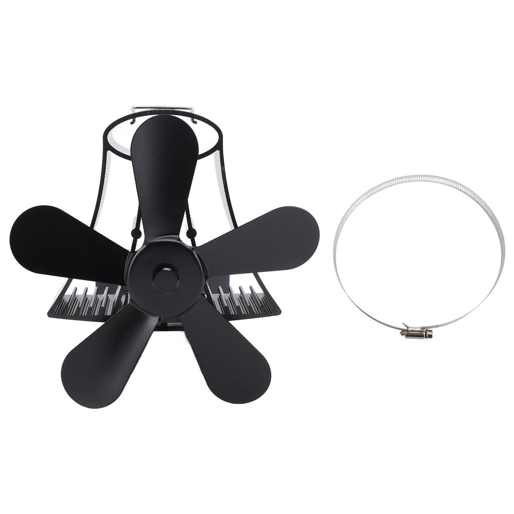 Магнитный настенный вентилятор для камина, бесшумный, 5-лопастной, вентилятор для дровяной печи, дровяной