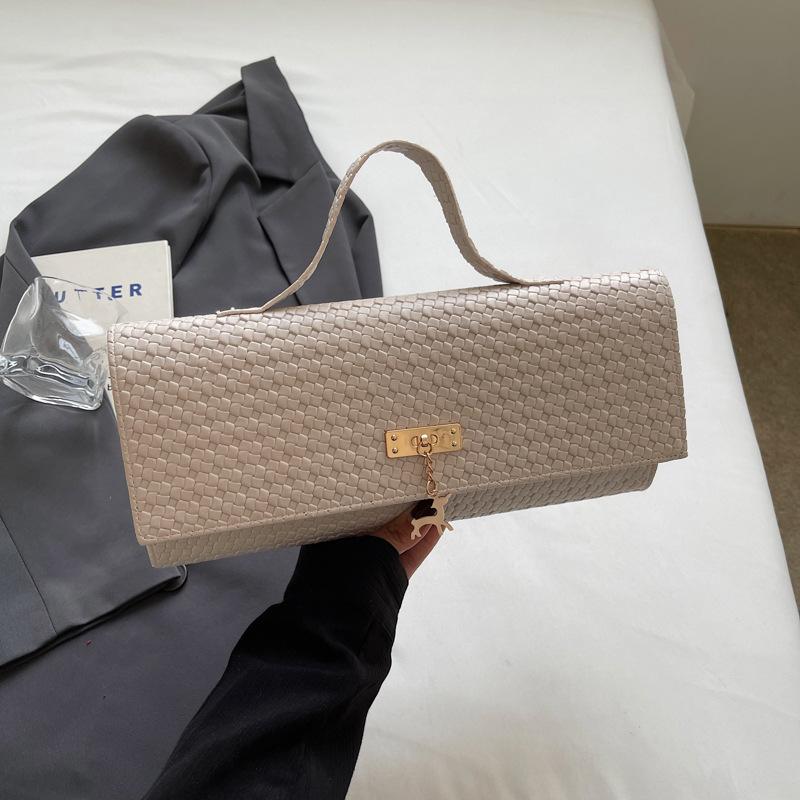 Весна и лето новая текстурированная плетеная модель модная сумочка персонализированная сумка через плечо сумка кроссбоди минималистичный стиль маленькая квадратная сумка