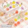 10Pcs Animal Squishes Mini Toys with Water Beads TPR Doll Soft Toy Flexible Pinch Decompression Lovely