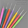 New Rubber Handle Knitting Needles Long Multisize Crocheting Hooks Crocheting Needles Scarf