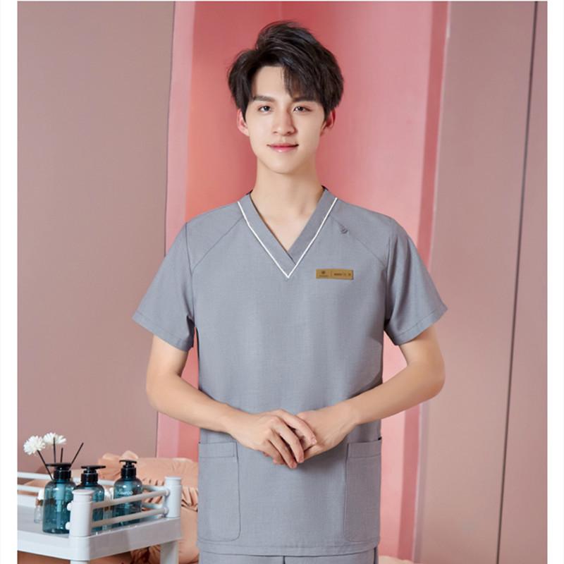 Unisex High-End Spa & Sauna Uniform Set for Beauty Technicians and Postpartum Recovery Specialists.