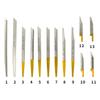 Engraving Cutting Bits Kit 13Pcs Jewelry Engraver Knife Edge Tungsten Steel Carving Graver Knife Cutting Engraving Bit Kits for