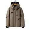 Winter New Tooling Hooded Down Jacket Men's Trendy Brand Loose Senior Men's Outdoor Warm Jacket
