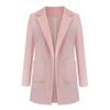 Women's Casual Oversized Long Blazer Cardigan Jacket Coat Autumn Fashion Long Sleeve Cardigan Solid Color Office Ladies Solid Color Blazer Plus Size