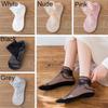 Women Anti skid Liner Summer Lace Socks Cotton Hosiery Boat Socks Low Cut