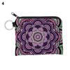 Boho Change Small Coin Purse Mini Wallet Coin Bag Flower Print Pouch Waterproof With Zipper Exquisite Present For Women Girls