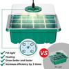 5Pcs/Set Plant Growing Tray Set LED Light Nursery Pots Growing Cells Humidity Box Greenhouse