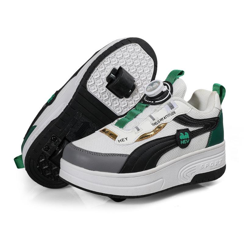 Internet Celebrity Runaway Shoes Girls Pulley Shoes Boys Wheel Shoes Children Skates Students Four-wheel Runaway Shoes Flying Shoes