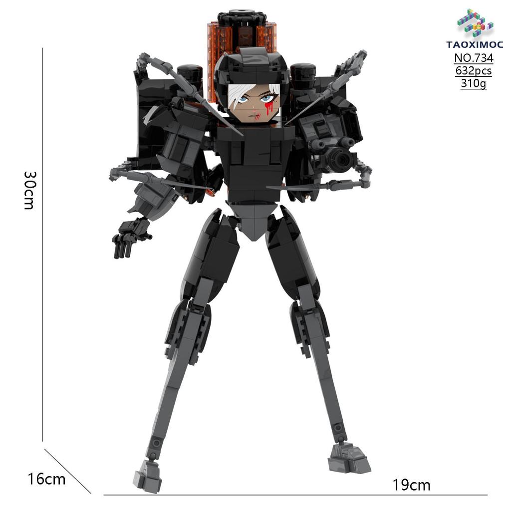 Эксклюзивная игрушка-конструктор Туалетный человек, MOC, игровая фигурка