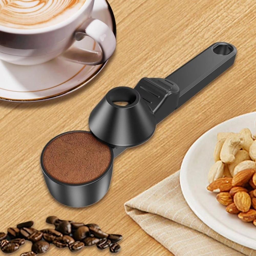 Multi-Purpose Adjustable Slide Coffee Scoop 2-in-1 Function Leakproof Measuring Spoon Portable Coffee Measuring Tool Travel