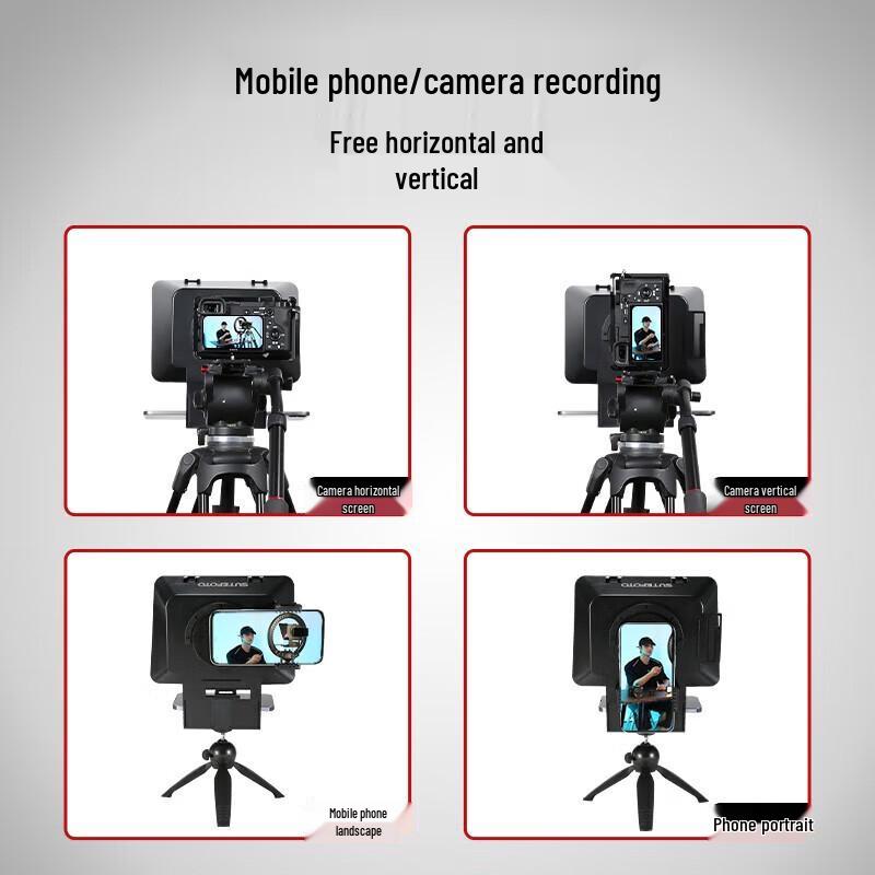 JS12 Телесуфлер для мобильного телефона, планшета и DSLR-камеры