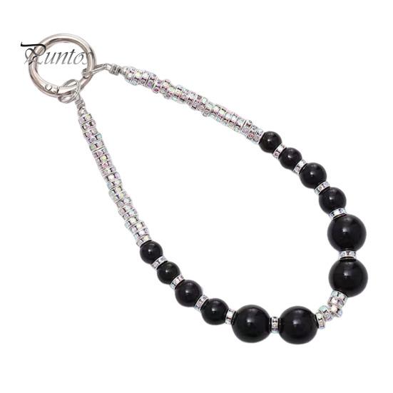 Mobile Phone Wrist Strap Beaded Faux Pearl Charm Anti-Theft Phone Lanyard Fashionable Hands-Free Bracelet Rhinestone Phone Strap