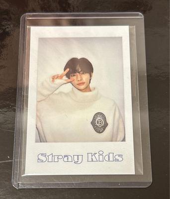 [Б/У] Straykids Хёнджин Морской волны Случайная Полароидная Торговая Карточка