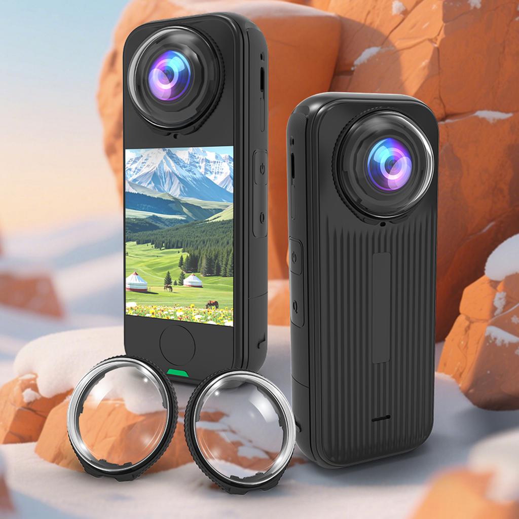 Lens Guards Tempered Glass Protective Lens Cap Cover for Insta360 X4 Air Camera Accessories