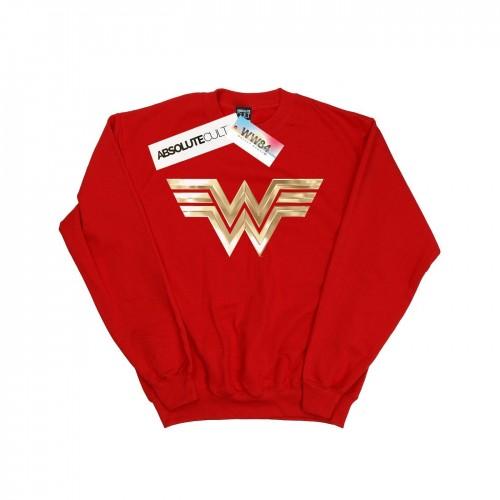 DC Comics Girls Wonder Woman 84 Gold Emblem Sweatshirt