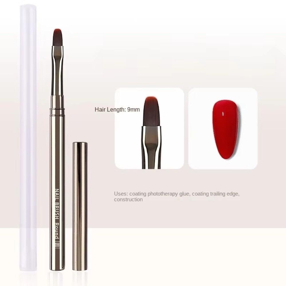 Painting Nail Art Brush Metal Handle Nail Brush Precision UV Gel Brush For Acrylics