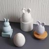 3D Bunny Egg Easter Silicone Mold,DIY Rabbit Candle Molds,Resin Casting Mould for Candle Making Polymer Clay Craft Plaster,Aromatherapy Crafts Moulds