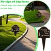 Extra Large No Peeing Dog Sign | Dog Stake For Yard Pick Up After Your Dog Sign | No Dogs Peeing No Dog Poop Signs For Yard