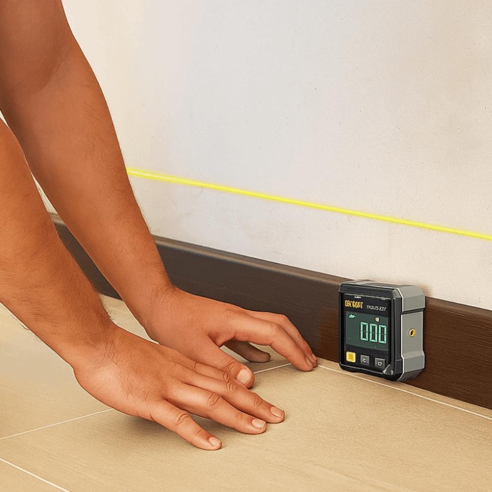 Угломер с четырехсторонним дисплеем, магнитным креплением, цифровым дисплеем, для быстрой и компактной измерительной работы