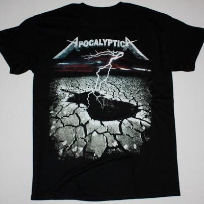 APOCALYPTICA SCORCHED EARTH Черная футболка унисекс с коротким рукавом, все размеры AR928