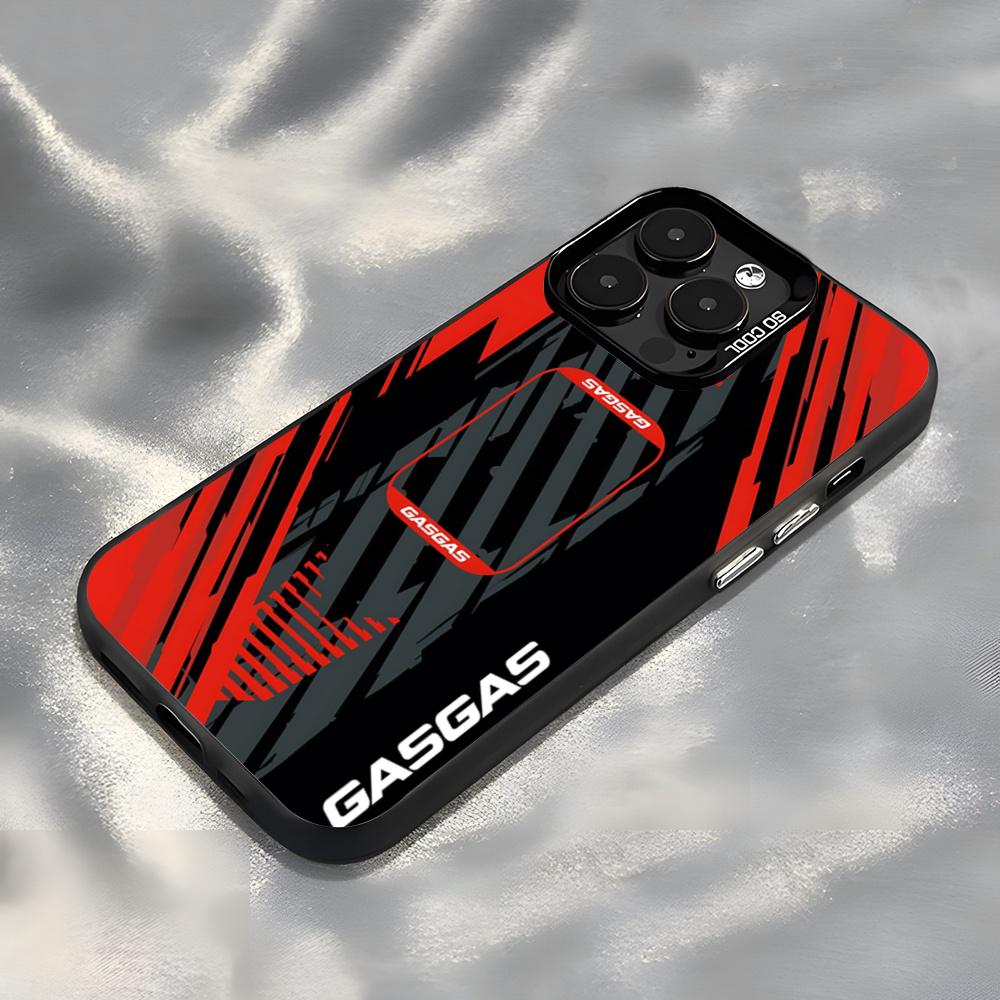 Motorcycle G-GasGas Phone Case For IPhone17 Air 16 15 14 Plus 13 12 11 Pro 7 8 XS Max XR Silver Black Bumper Case