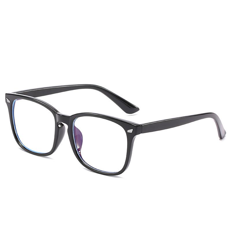 Hot-selling European and American small square anti-blue glasses wings goggles men's and women's flat glasses fashion glasses