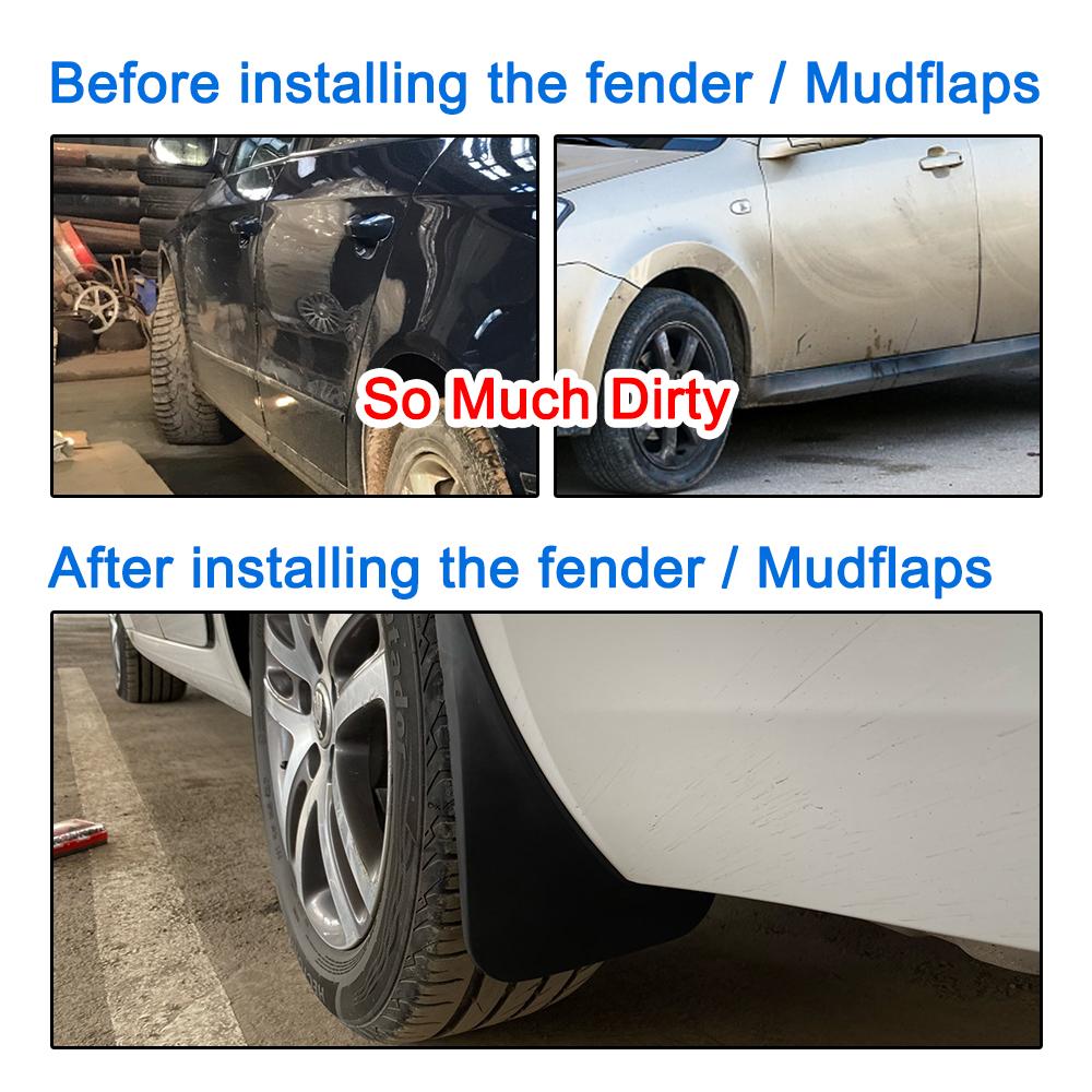 Car Mud Flaps For Volkswagen VW Passat B6 2005-2010 Splash Guards Mudguards Front Rear Fender Accessories Automotive Protector