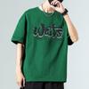Mens Pure Cotton Short-Sleeved T-shirt O-neck Short Sleeves Casual Loose Tee Man Hip Hop Pullover Shirt