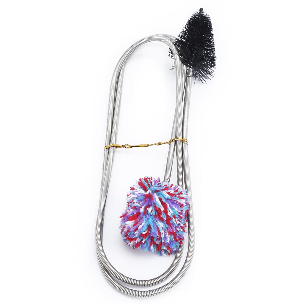 Гибкий очиститель-ершик Bore Snake с мундштуком для очистки инструмента саксофона