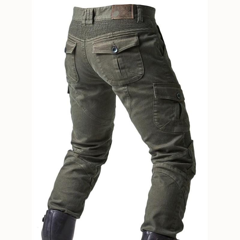 Джинсовые мотоциклетные брюки для мотокросса с защитными накладками