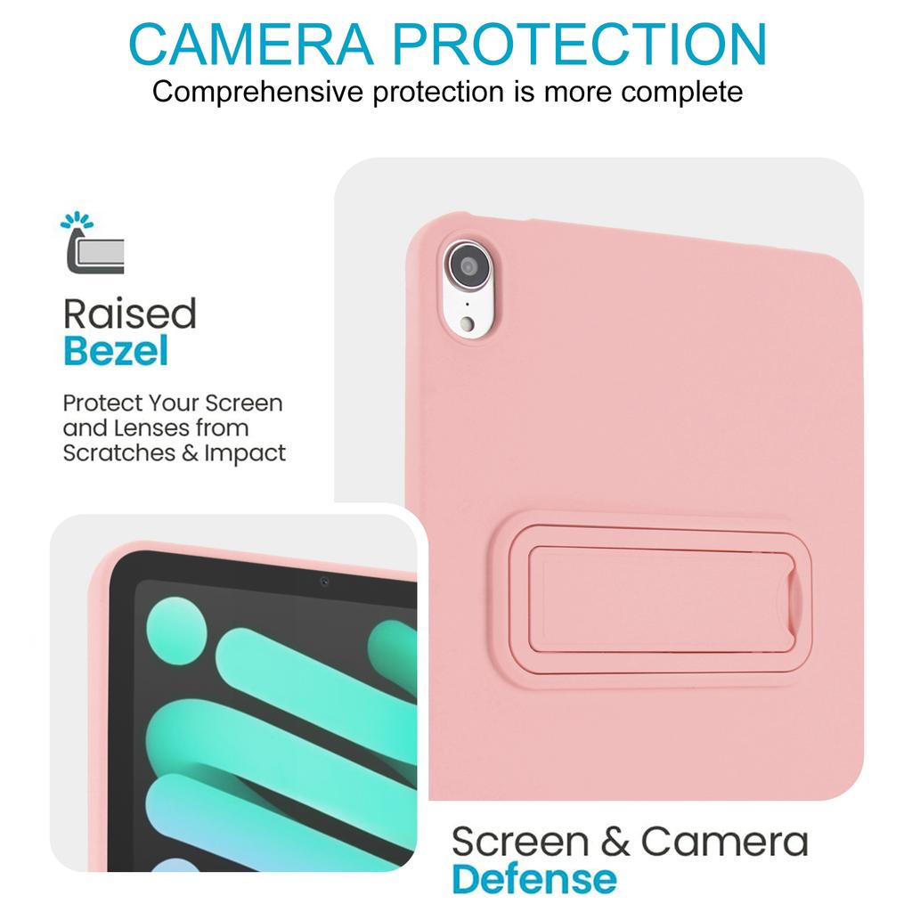 Для iPad мини (2024)/(2021) Чехол из ТПУ+ПК, приятный на ощупь, с подставкой, чехол для планшета