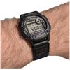 Casio Серия STANDARD, водонепроницаемость 50 метров, модные, Кварцевые, полимерный ремешок, , тот же стиль для мужчин и женщин, серый циферблат W220H-1A2V