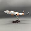1:Модель самолета HiSky Europ Airlines A321 в масштабе 1:100, литая модель самолета, полимерная игрушка, игрушки для детей, для мальчиков, для любителей авиации
