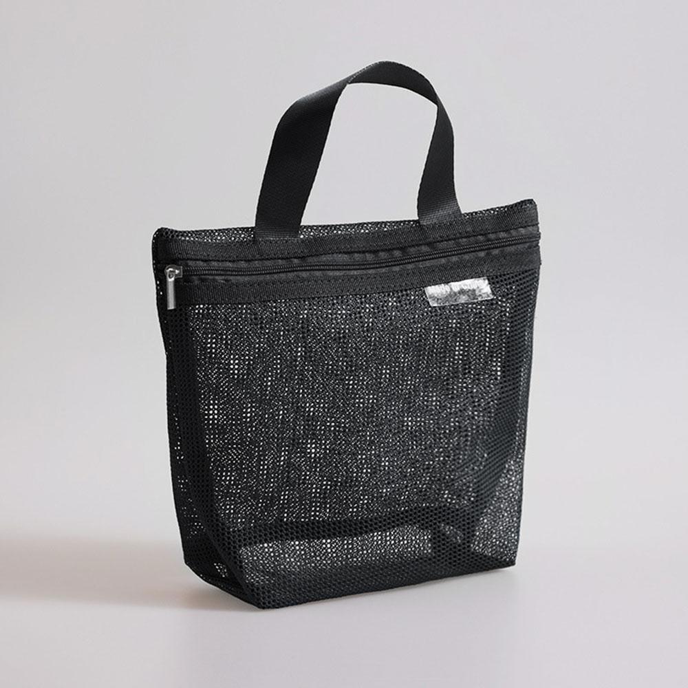 Mesh Makeup Toiletry Storage Bags Portable Travel Makeup Handbags Shower Tools Organizer Hanging Cosmetic Organizer Pouch