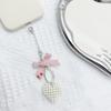 Pearls Beaded Bowknot Heart Charm Keychain Bead Keyring Bag Pendant Sweet Versatile Fashion Accessory for Women