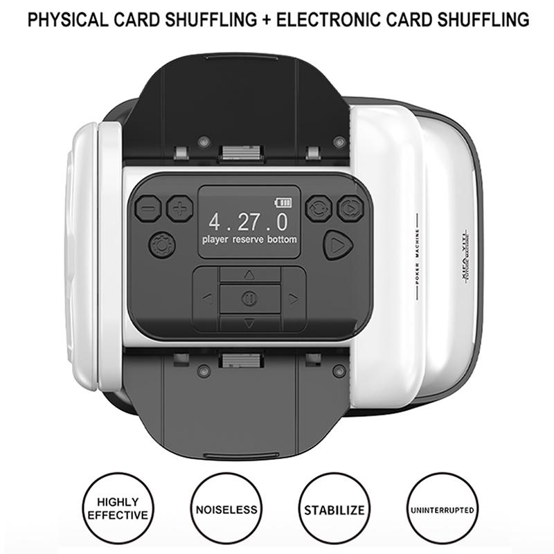 Автоматическая машина для тасования и раздачи игральных карт 2 в 1, вращающийся на 360° раздатчик карт, покерное устройство для игр на вечеринках на открытом воздухе и дома