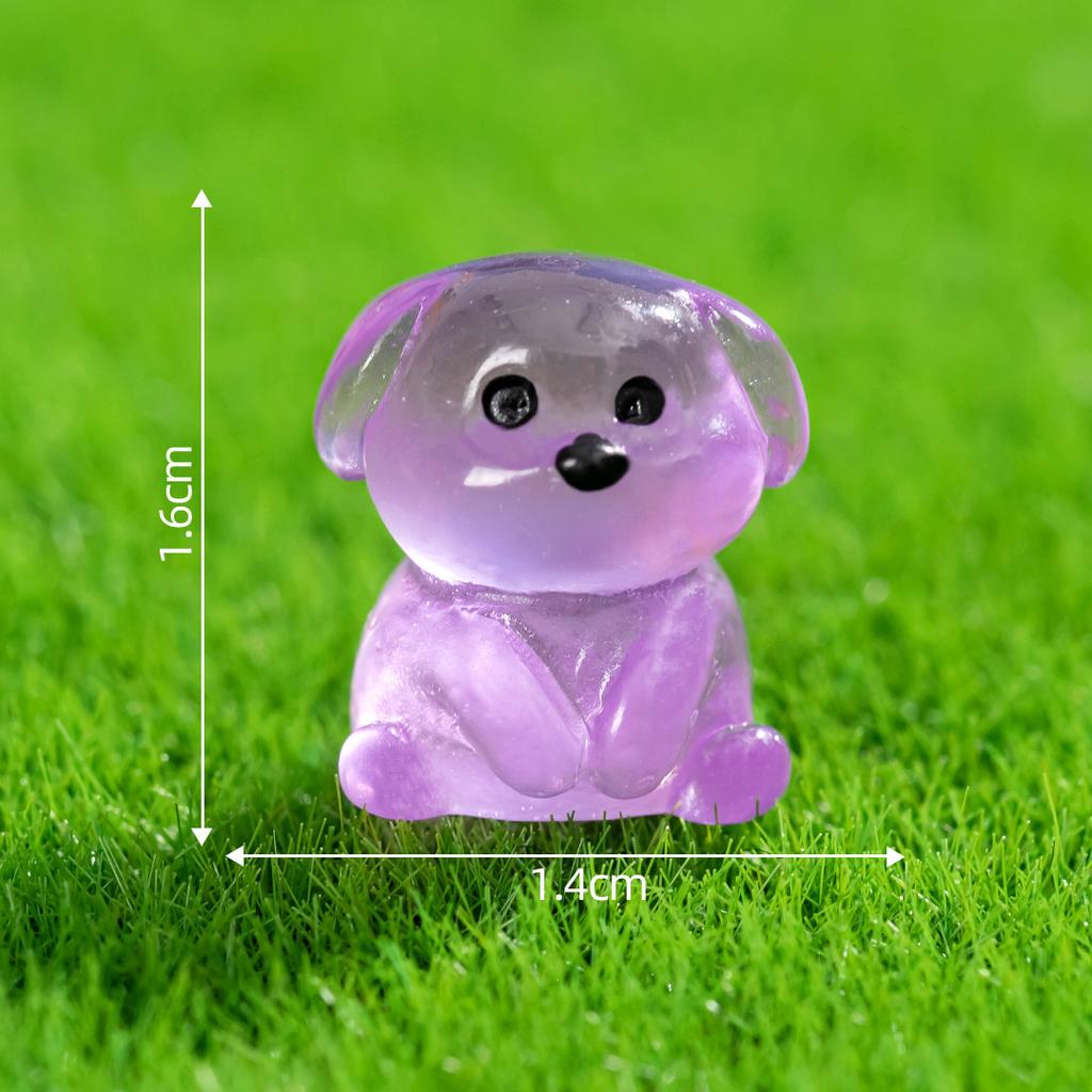 Micro-landscape Cute Glow-in-the-dark Dog Duckling Animal Decoration Diy Phone Case Refrigerator Sticker Accessories Desktop Decoration