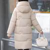Зимние длинные пальто для женщин, пальто с капюшоном, новая мода, плотная теплая женская парка, зимняя куртка в корейском стиле
