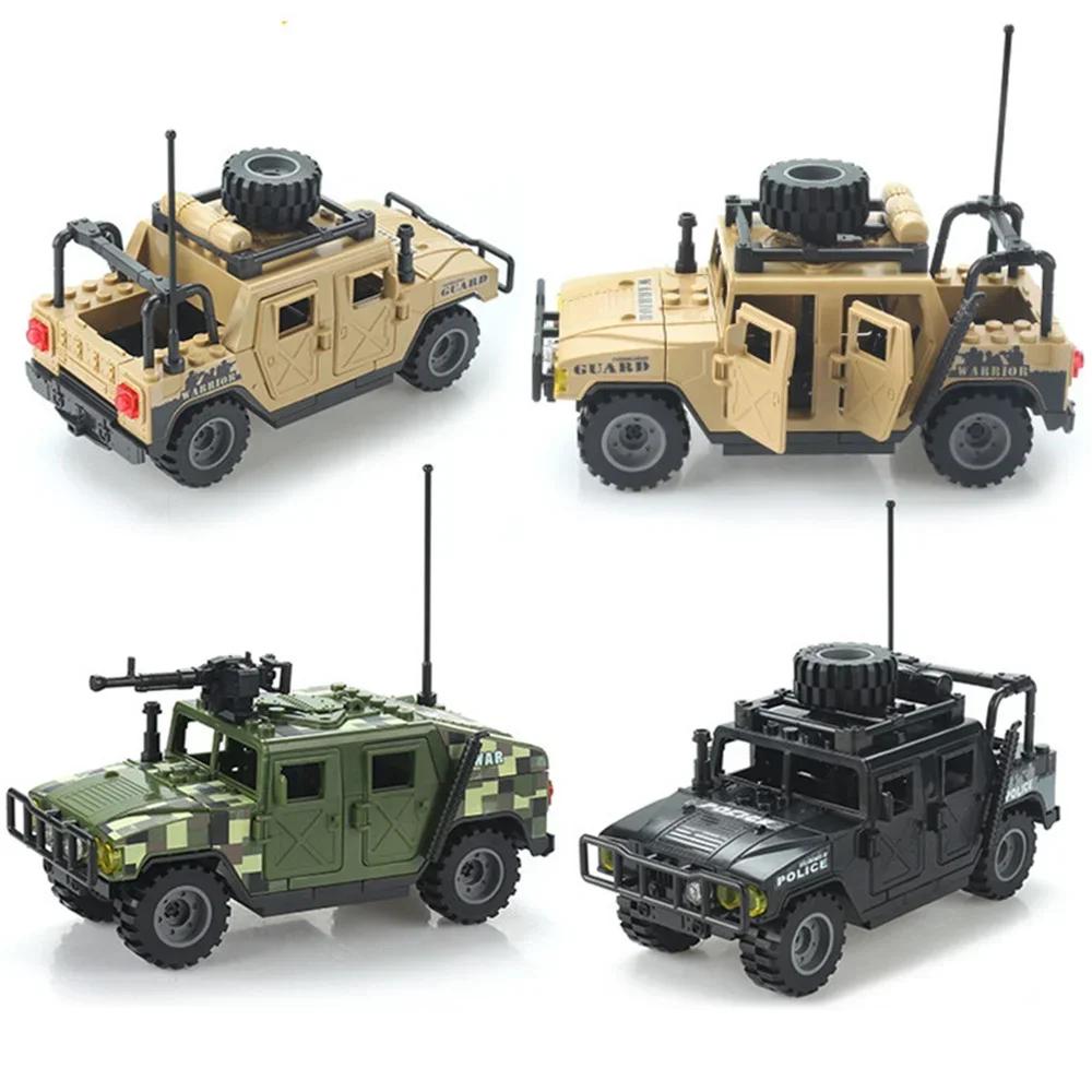 Army Soldiers Special Police Special Forces Armored Vehicle DIY Model Building Blocks Brick Toy Gift